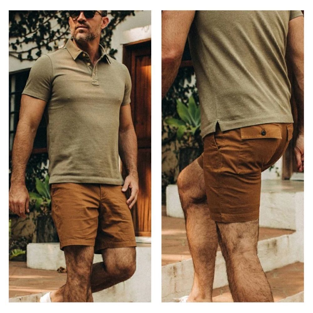 Taylor Stitch‎ The Trail Short in Tobacco brown men’s retro 28 NEW